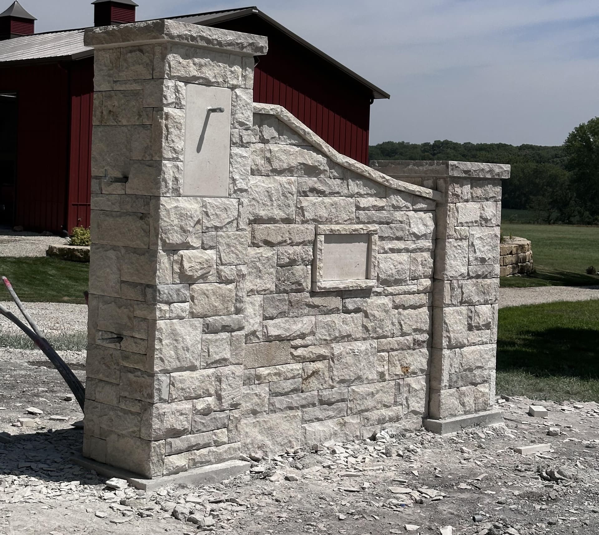 Final result of stone work